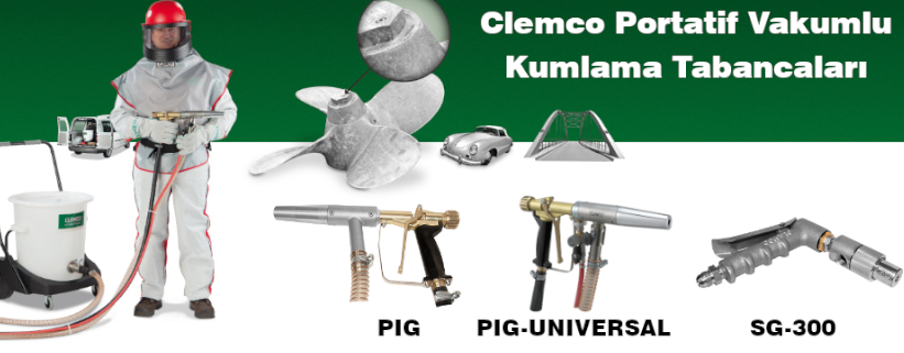 Clemco Portatif Kumlama Tabancaları