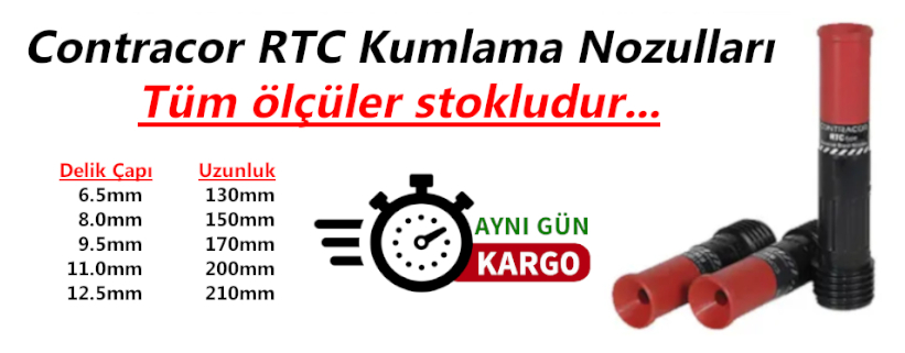 Contracor RTC Kumlama Nozulları